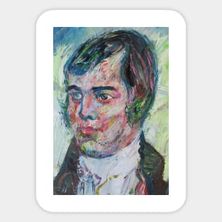 ROBERT BURNS oil portrait Sticker